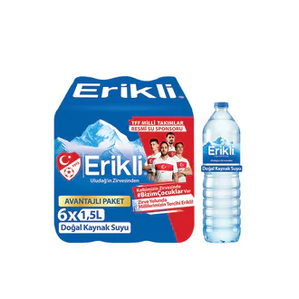 Erikli Su Avantajlı Paket 6 x 1.5 L