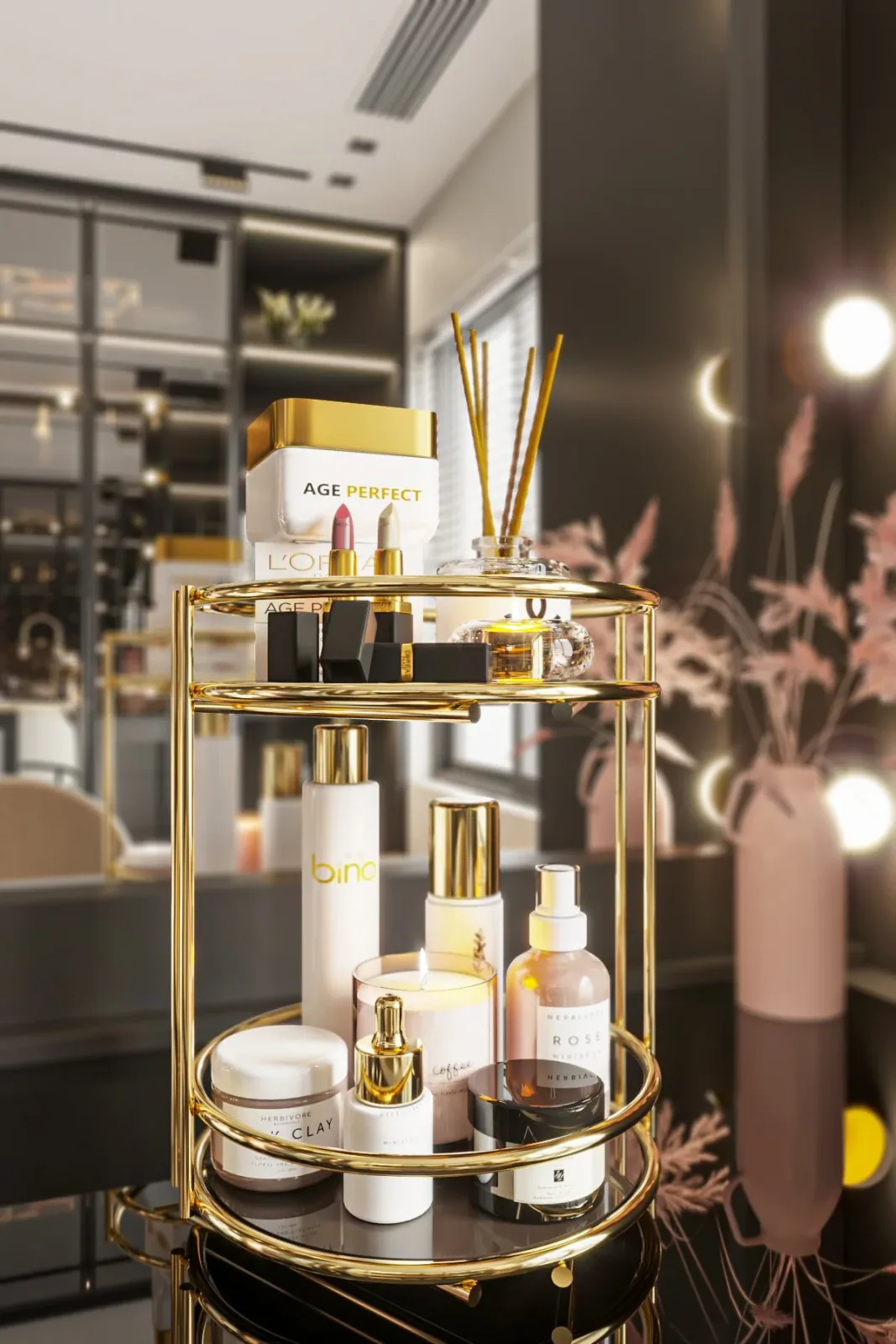 Banyo Kozmetik Takı Düzenleyici Çok Amaçlı Organizer