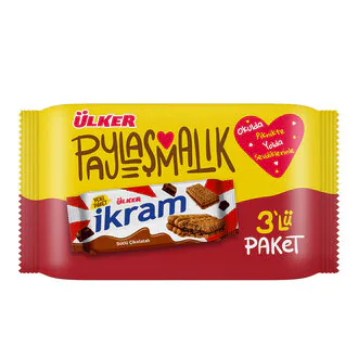 Ülker İkram Çikolatalı 3 x 84 G