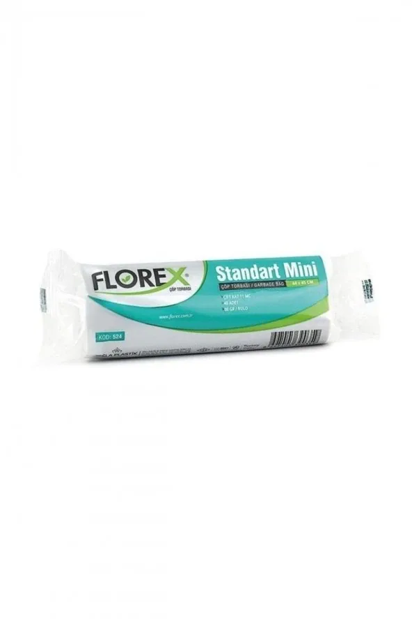 Florex Standart Mini Boy 44x45 Çöp Poşeti - 50 Rulo