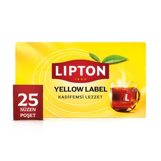 Lipton Bardak Poşet Çay Yellow Label 25'li