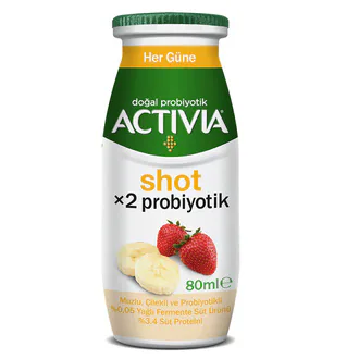Activia Shot Çilek & Muz 80 Ml