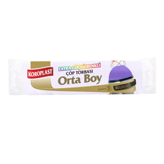 Koroplast Renkli Çöp Torbası Orta Boy 10'lu