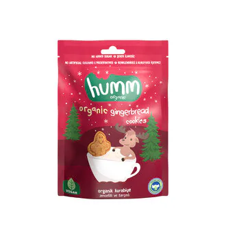 Humm Organic Zencefilli Tarçınlı Vegan Kurabiye 55 G
