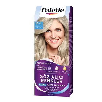 Palette Göz Alıcı Renkler 10-1 Küllü Açık Sarı Saç Boyası 110 Ml