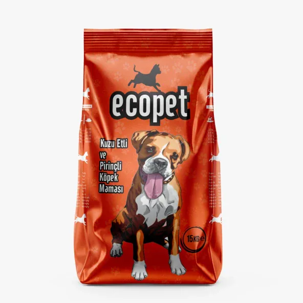 Ecopet Kuzu Etli Ve Pirinçli Yetişkin Köpek Maması 15 Kg