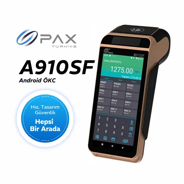 PAX A910SF Android Yazar Kasa POS - Temassız Ödeme