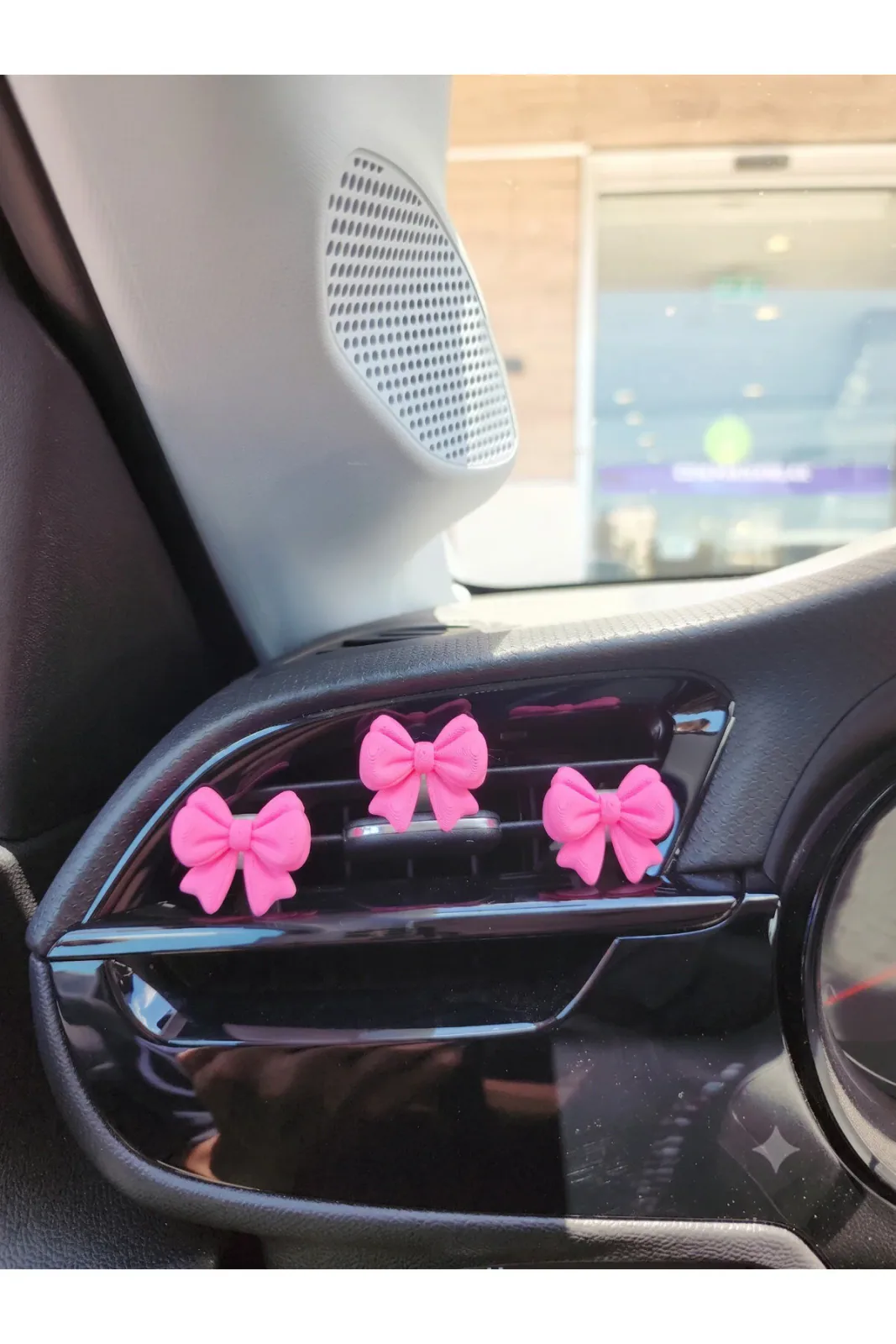 Pembe Kurdele Araba Klima Süsü