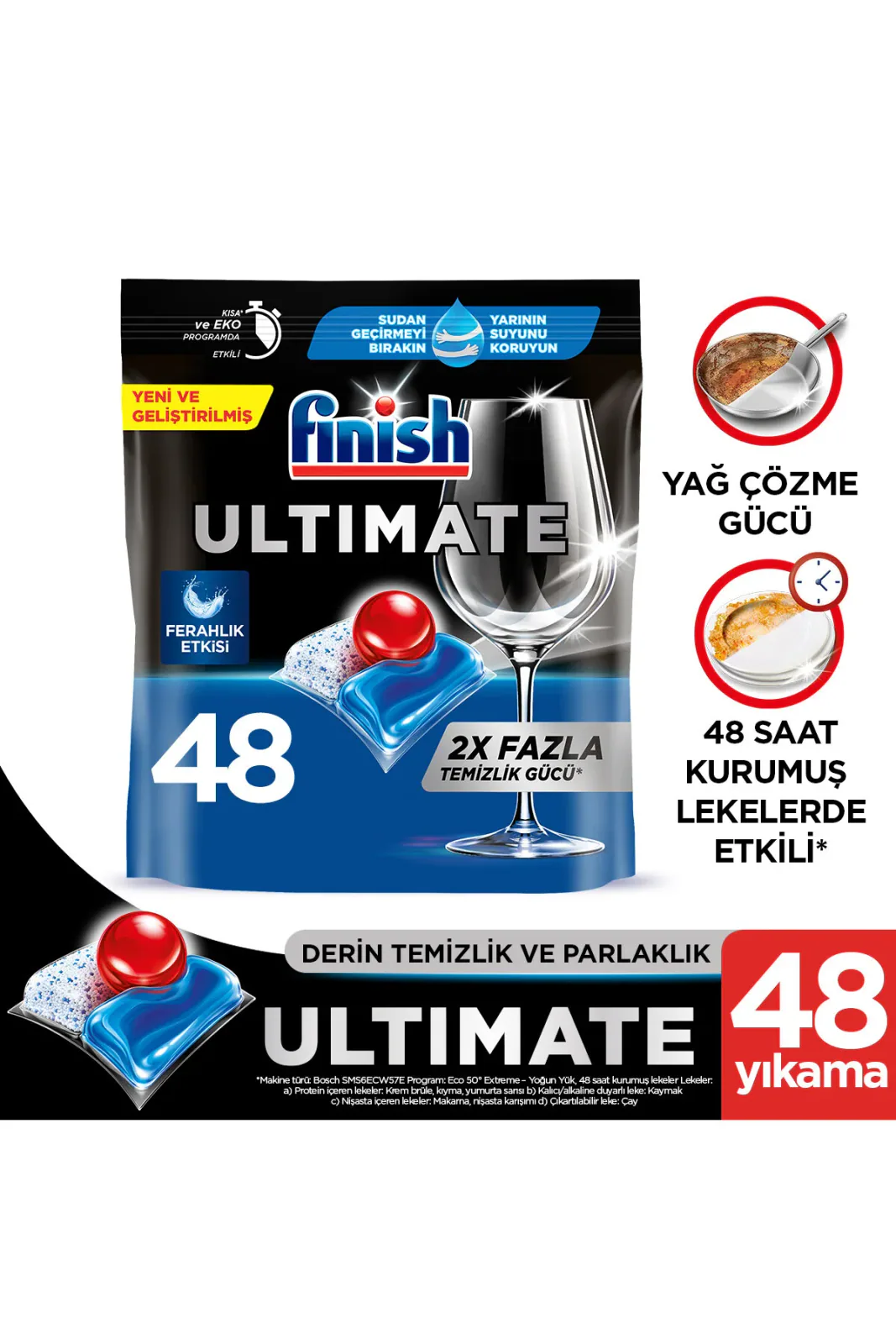 Ultimate Bulaşık Makinesi Deterjanı Kapsül Tablet 48 Adet