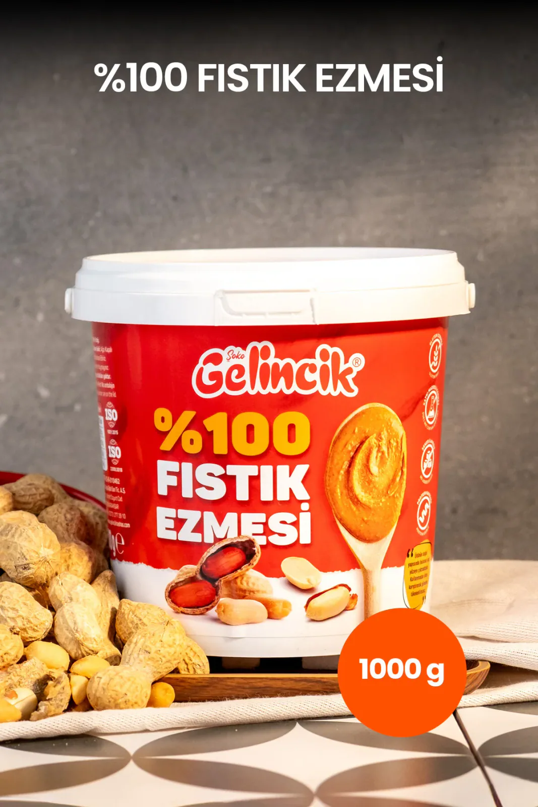 Fıstık Ezmesi Şekersiz 100% Saf Doğal 1 KG