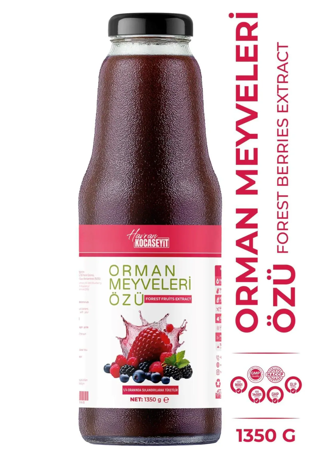 Tanesiz Orman Meyve Özü 1350 g