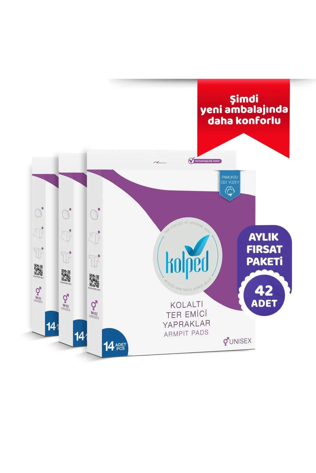 Koltuk Altı Pedi Ter Emici Yapraklar 42 Adet (3 Kutu)