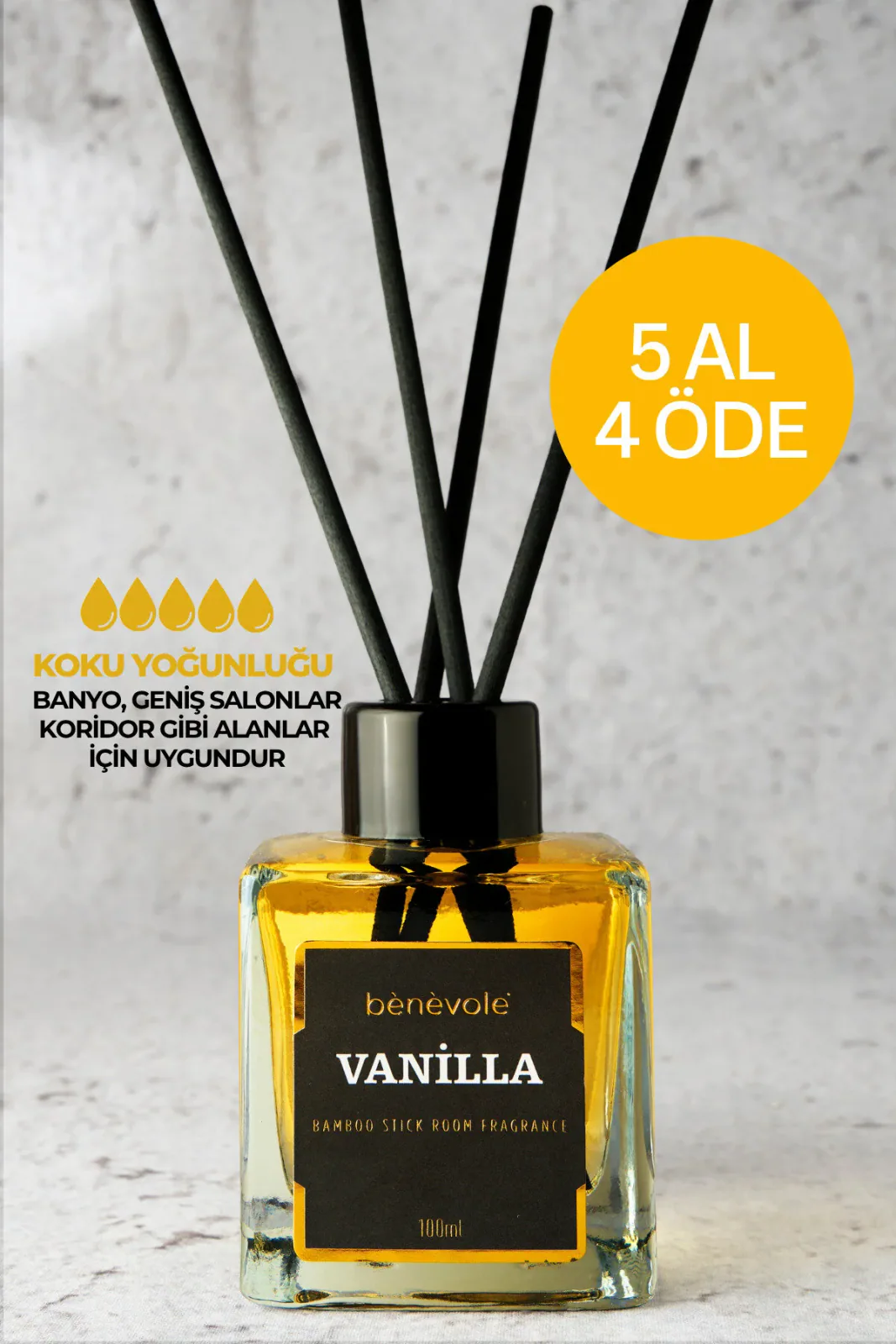 Vanilla Bambu Çubuklu Oda Kokusu 100 ml