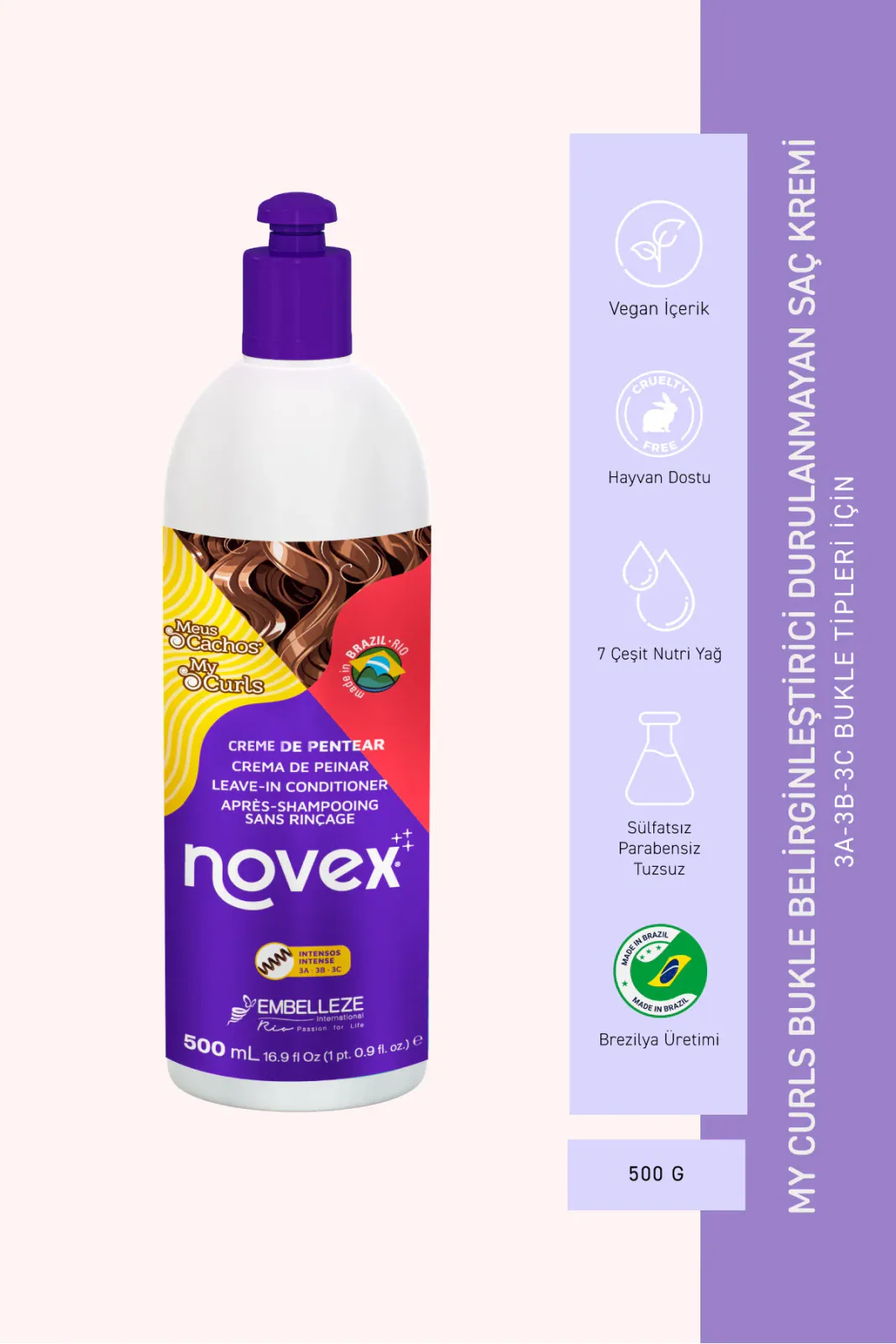 My Curls - Bukle Belirginleştirici Durulanmayan Saç Kremi 500g
