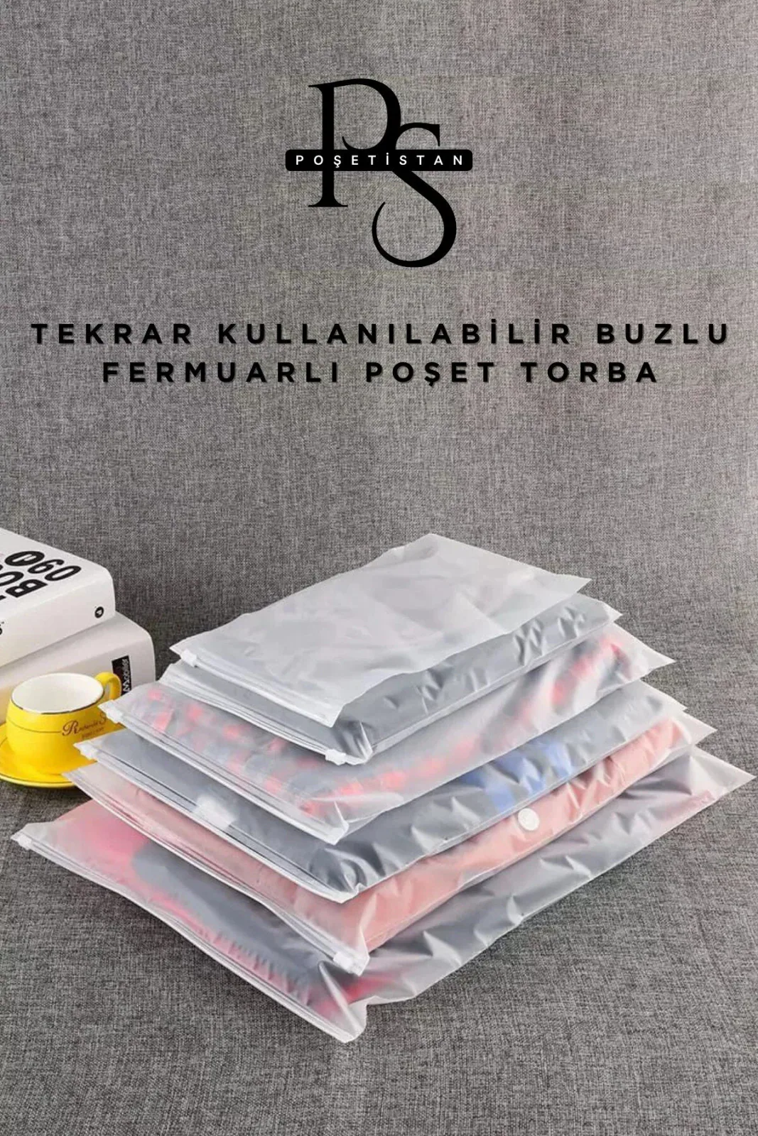 Valiz ve Dolap İçi Düzenleyici Buzlu Fermuarlı Poşet Torba 10 Adet