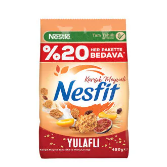 Nesfit Karışık Meyveli Gevrek 480 G
