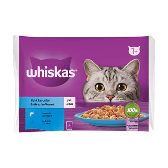 Whiskas Balıklı Seçim Poşet Yaş Mama 4 x 85 G