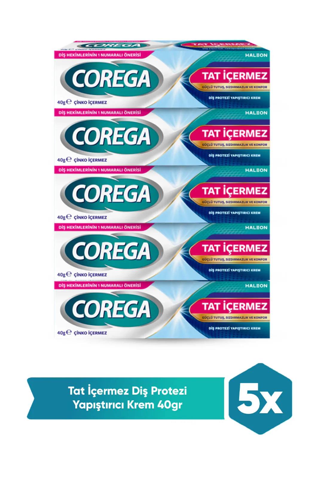 Tat İçermez Yapıştırıcı Krem 40G x 5 Adet