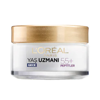 L'Oréal Paris Yaş Uzmanı Peptid 55+ Gece Kremi 50 Ml