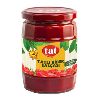 Tat Tatlı Biber Salçası Cam 550 G