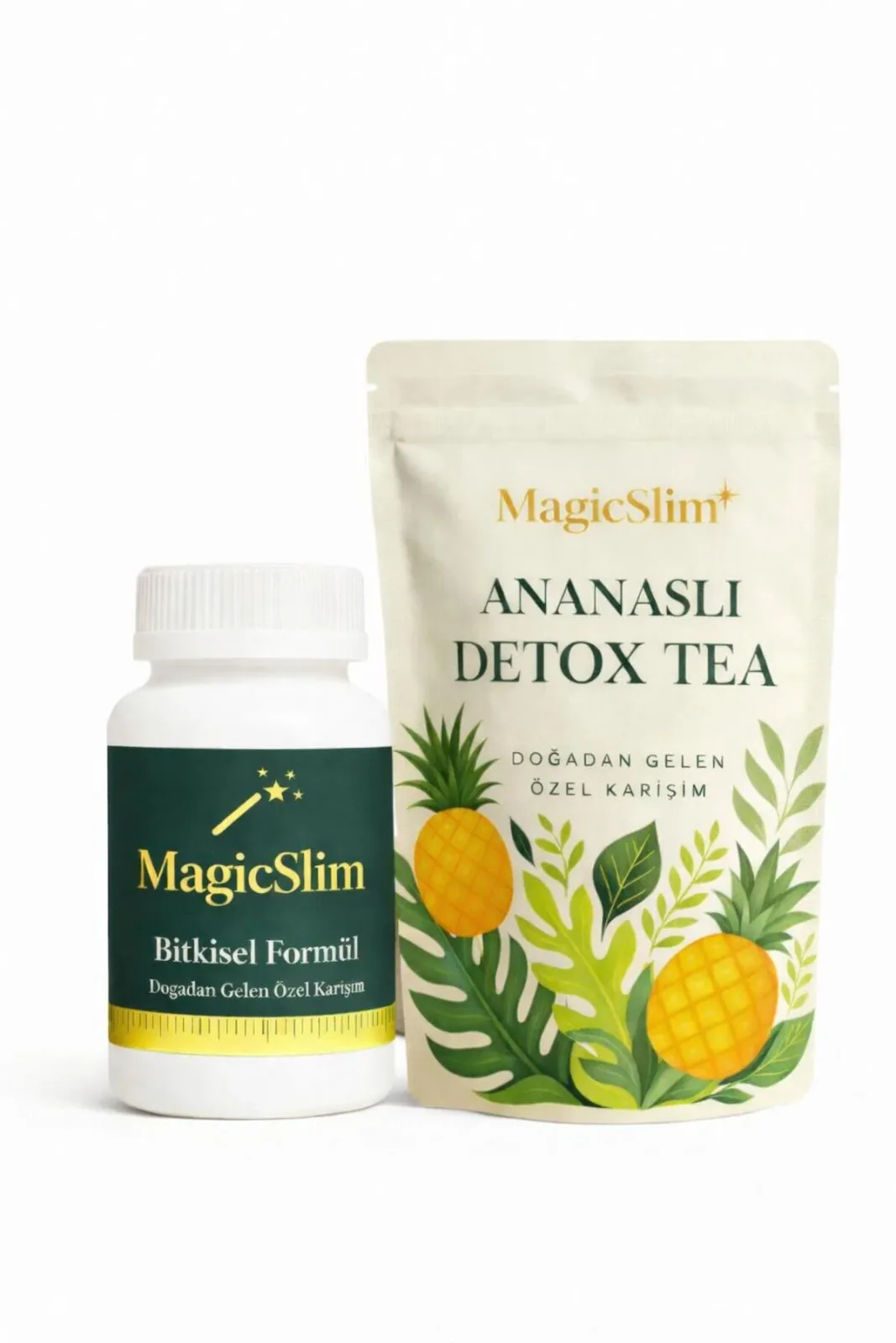 Prime Paket – Ananaslı Detox Çayı & Bitkisel Formül 60 Kapsül