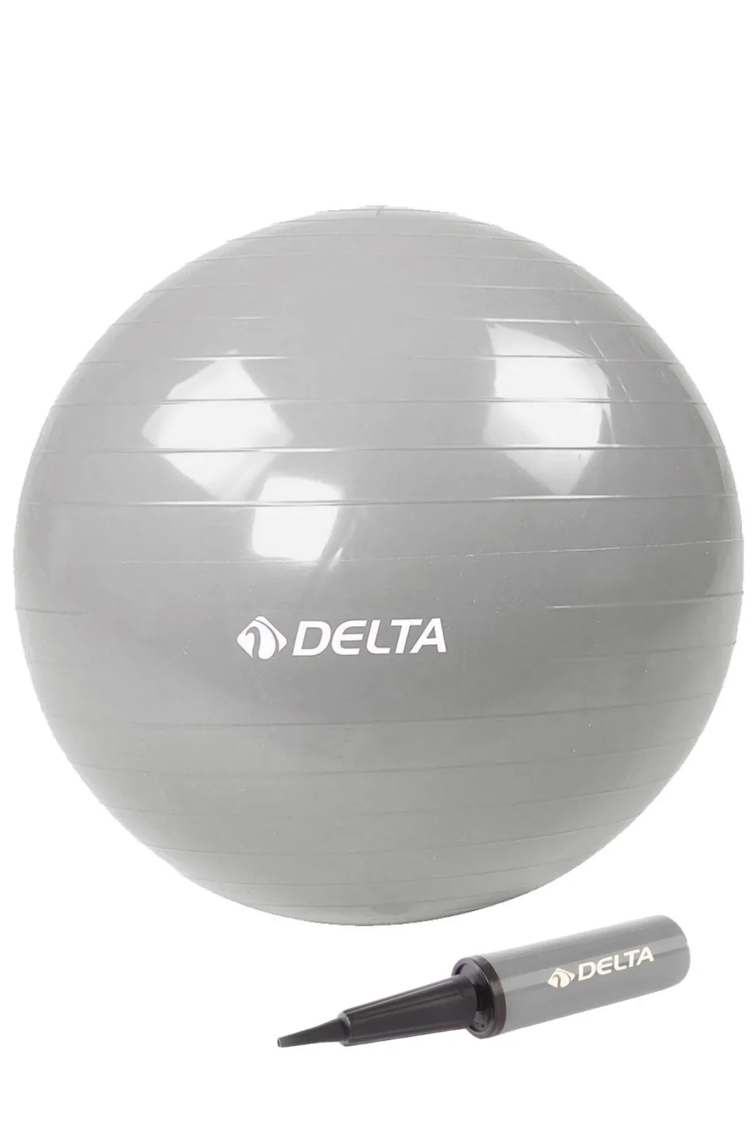 65 Cm Silver Deluxe Pilates Topu Ve Çift Yönlü Pompa Seti