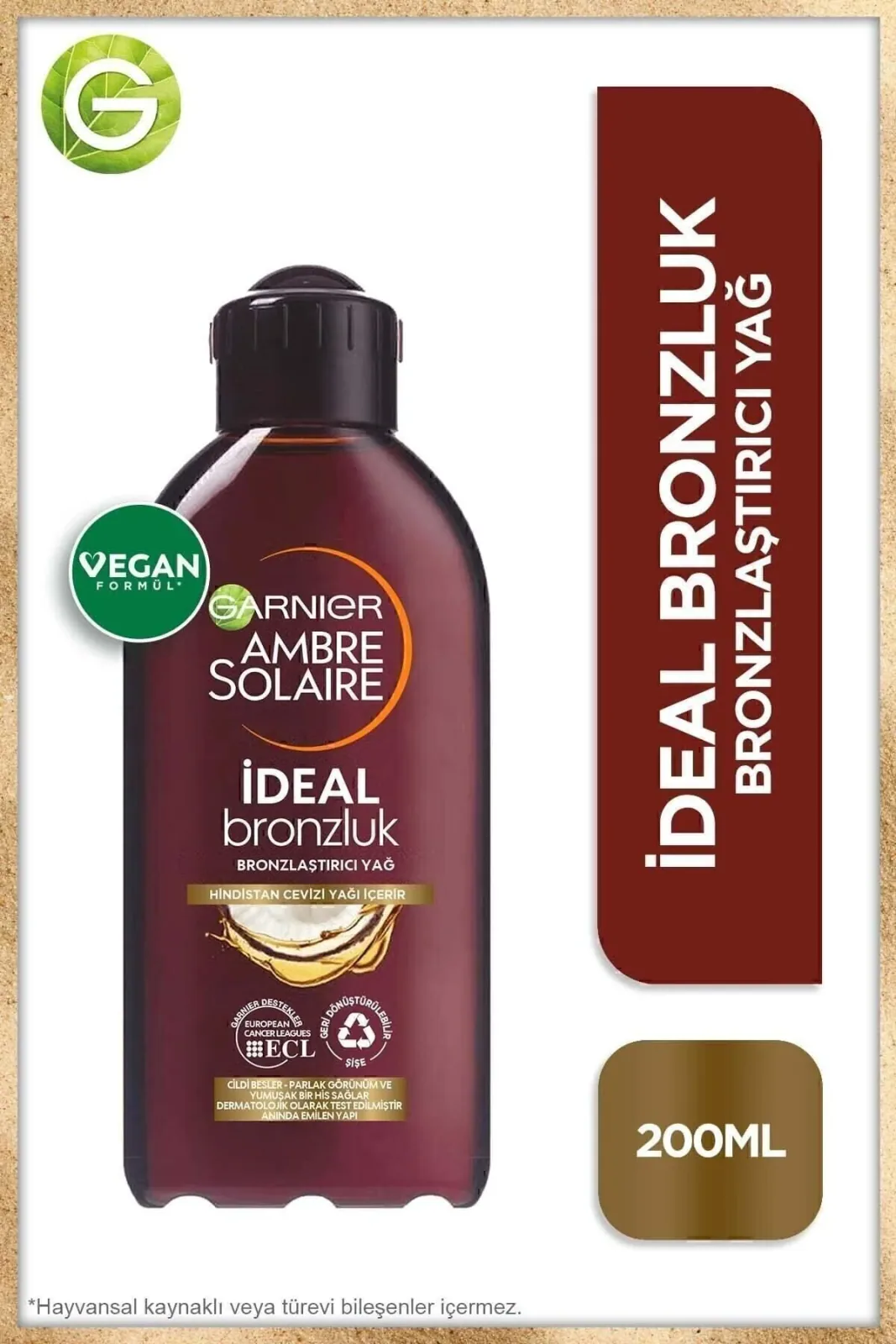 Ambre Solaire Ideal Bronzluk Bronzlaştırıcı Yağ 200Ml
