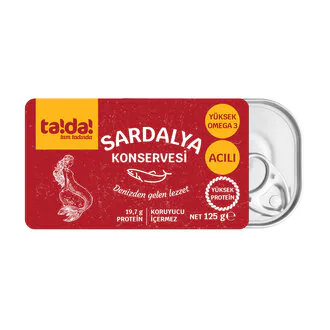 Tada Sardalya Konservesi Acılı 125 G