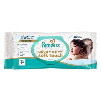 Pampers Aqua Soft Touch Islak Havlu 60'lı
