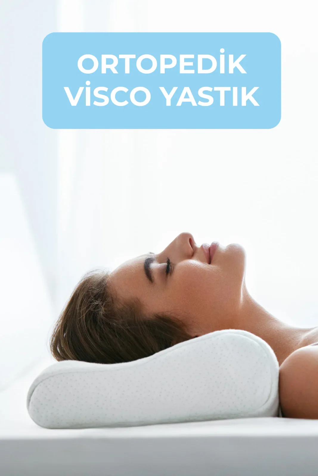 Boyun Destekli Ortopedik Visco Yastık Yastığı