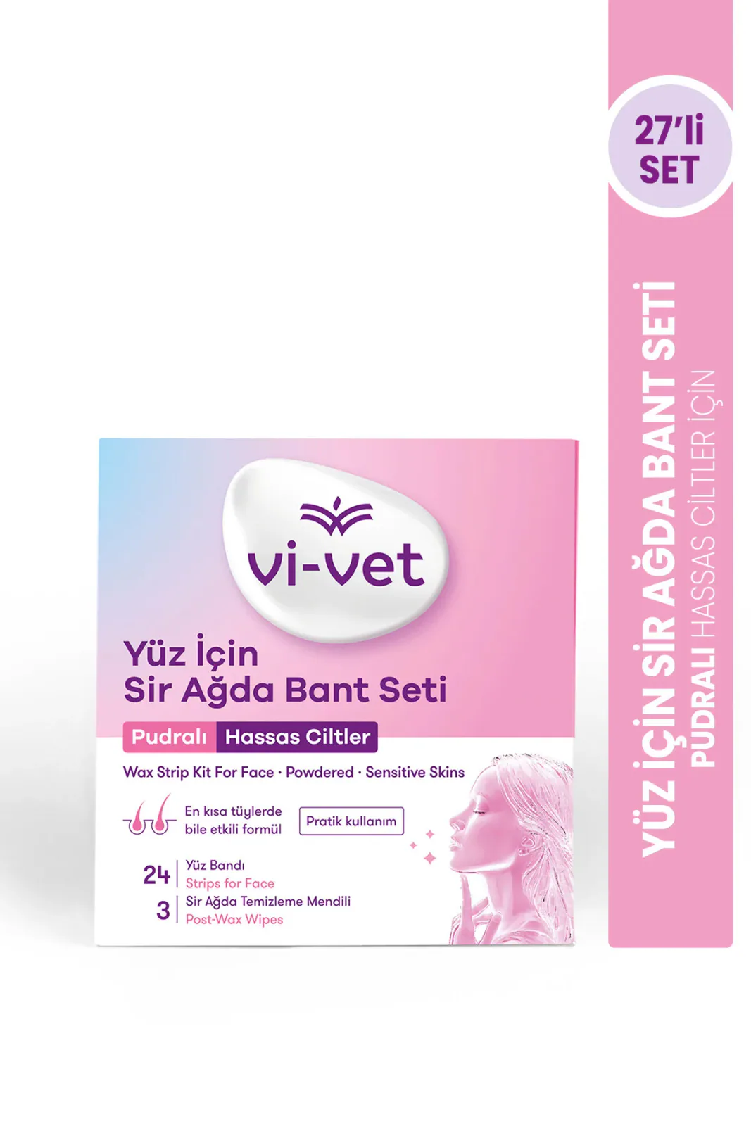 Yüz Sir Ağda Bantı 24'lü Pudralı