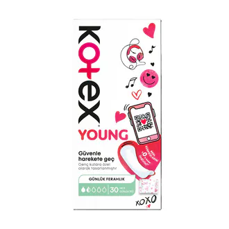 Kotex Young Günlük Ped 30'lu