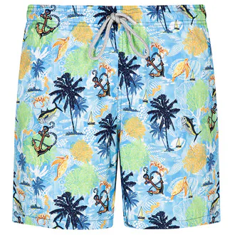 La Playa Erkek Desenli Deniz Şortu M - XL