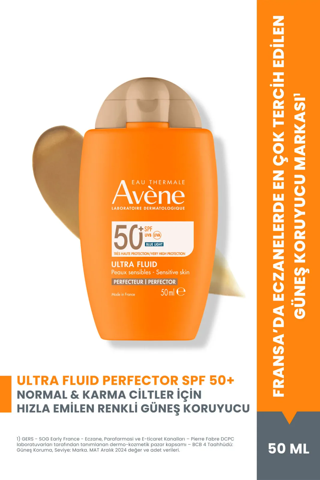 Ultra Fluid Perfector SPF50+ Renkli Güneş Kremi 50 ml