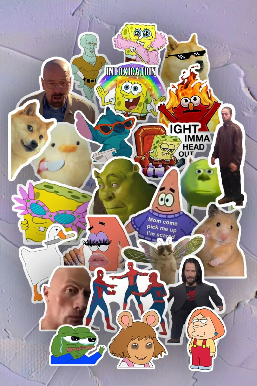 Meme Görseller 25’li Laptop Notebook Tablet Sticker Seti