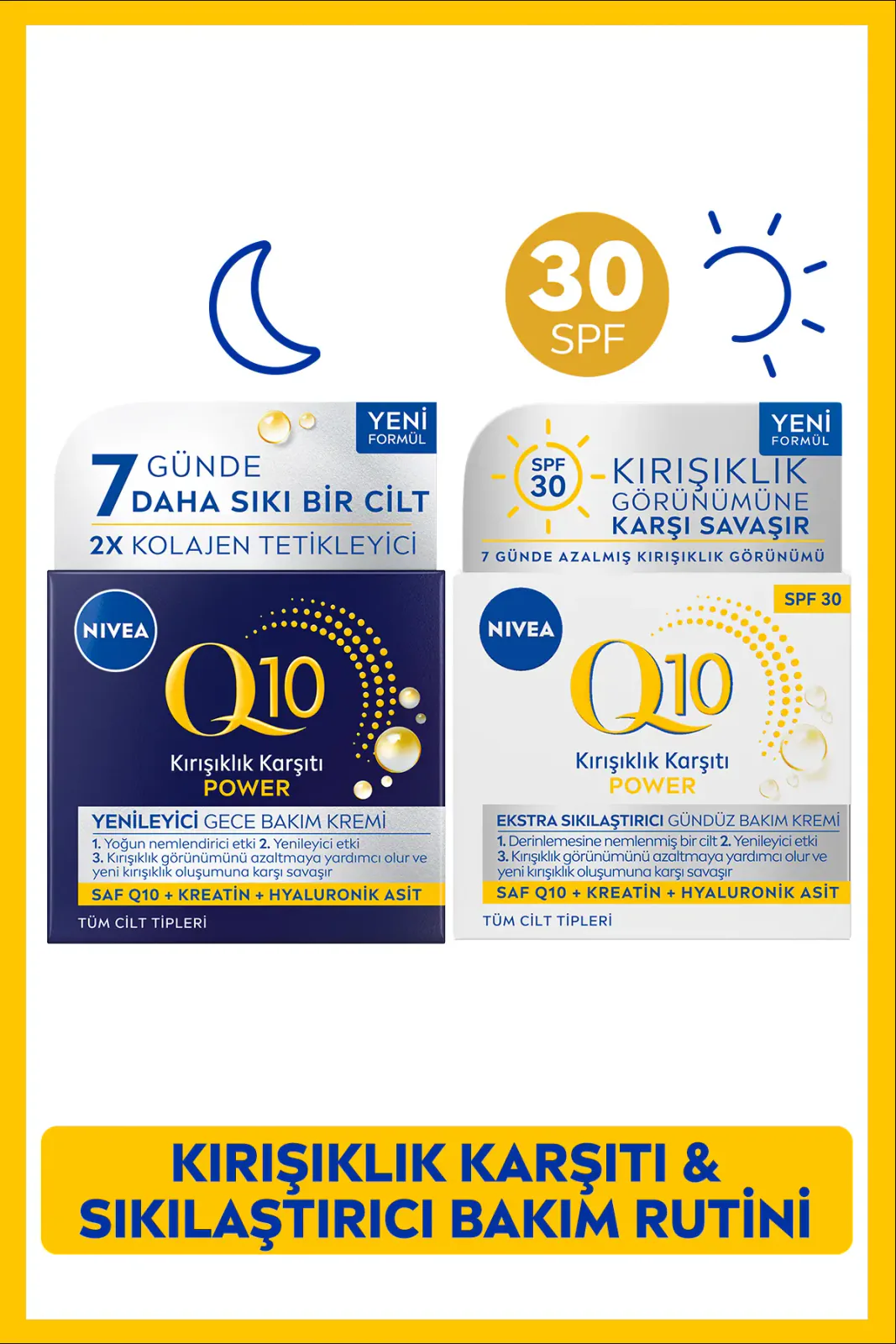 Nivea SPF30 Q10 Power Kırışıklık Karşıtı Krem Seti