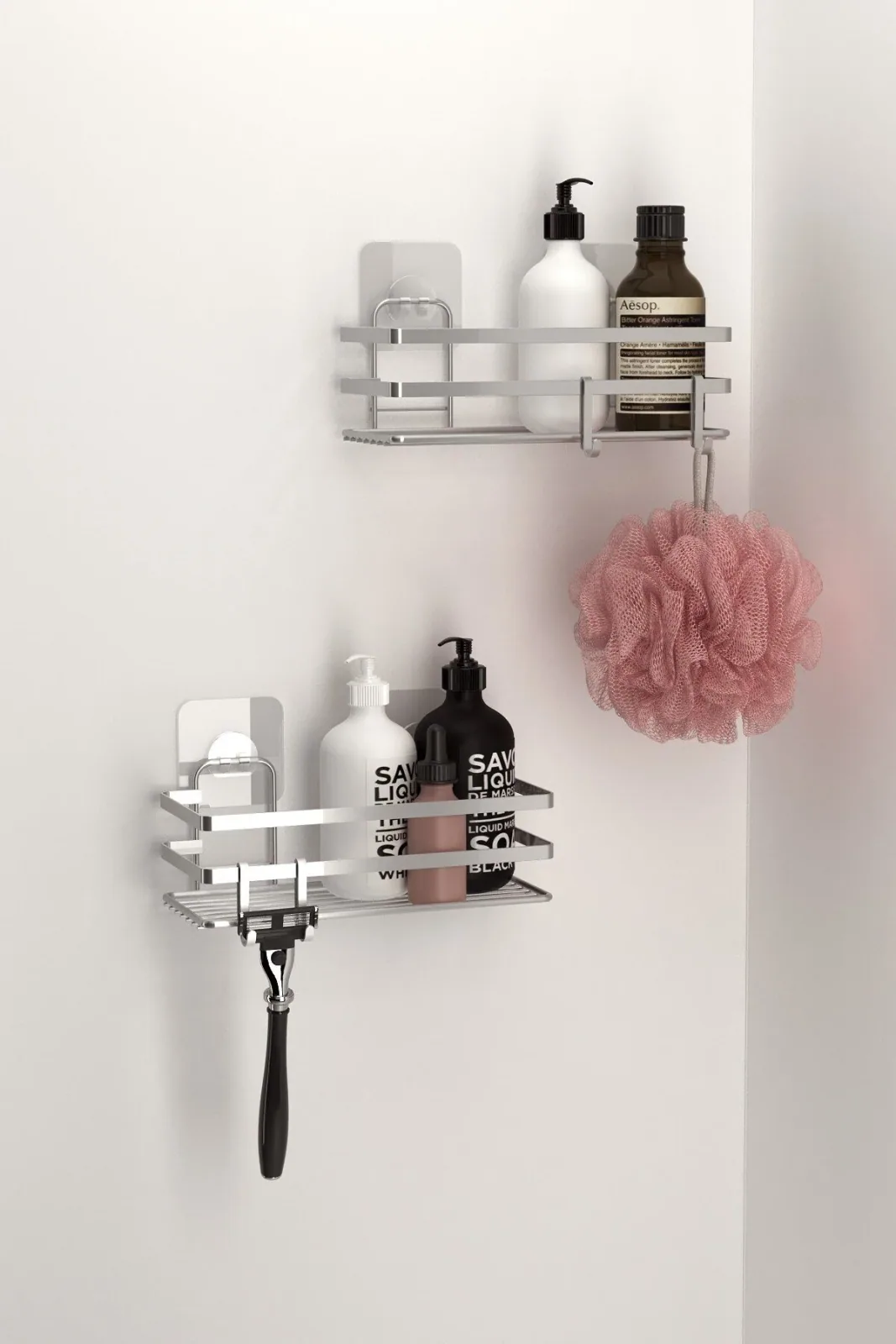 Yapışkanlı Kancalı Banyo Düzenleyici 2 Adet
