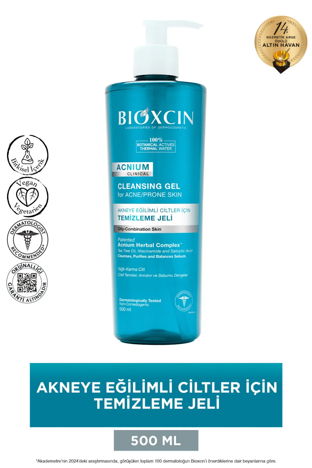 Acnium Sebum Dengeleyici Yüz Yıkama Jeli 500 ml