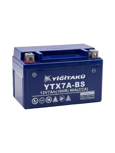 Yiğit Akü YTX7A-BS 12V 7 Ah Motosiklet Aküsü