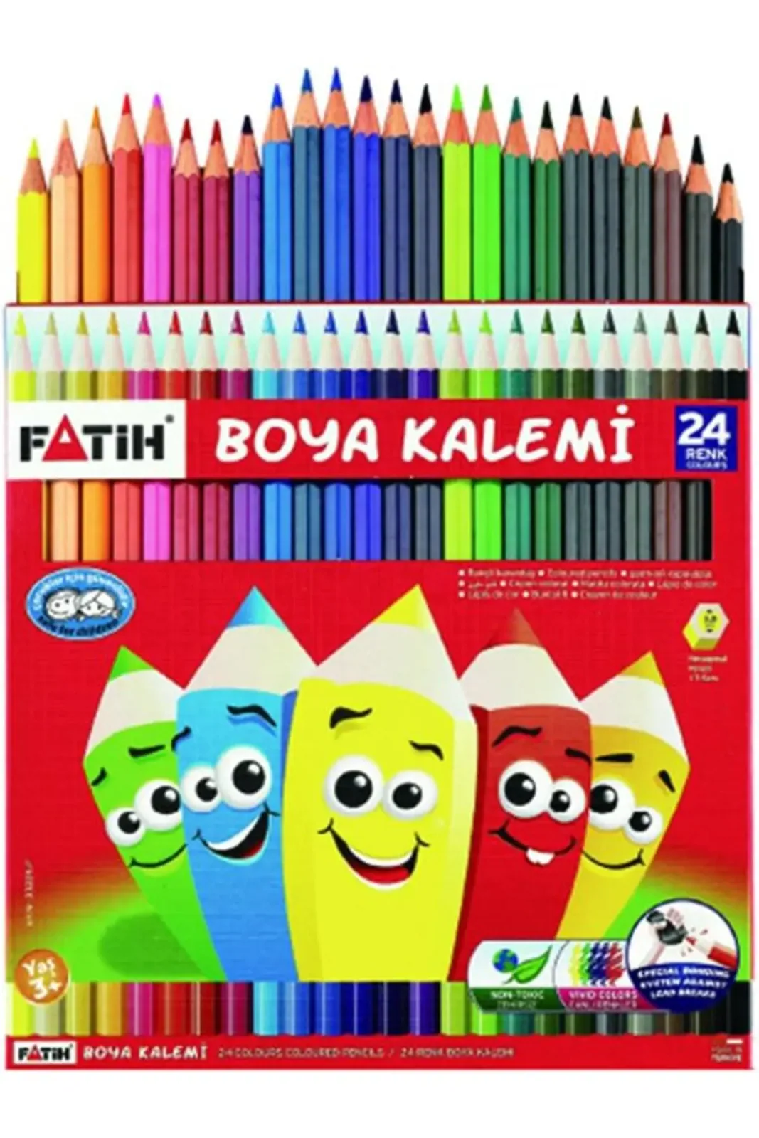 24'lü Tam Boy Kuru Boya Karton Kutu
