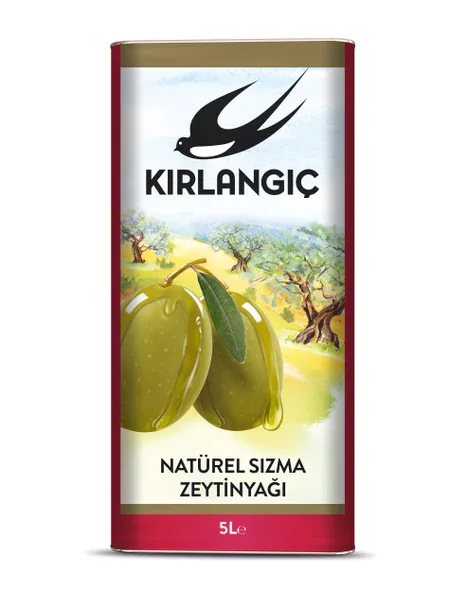 Kırmızı 5 LT Natürel Sızma Zeytinyağı Teneke