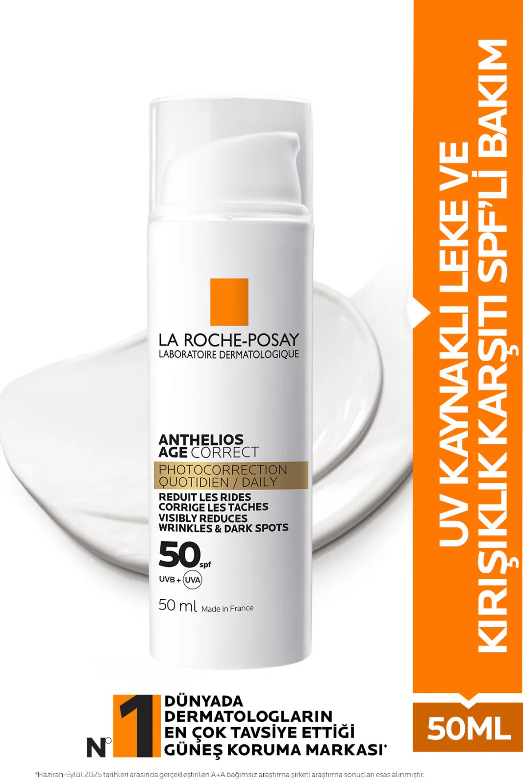 Anthelios Age Correct SPF50+ Güneş Koruyucu Yüz Kremi 50 ml