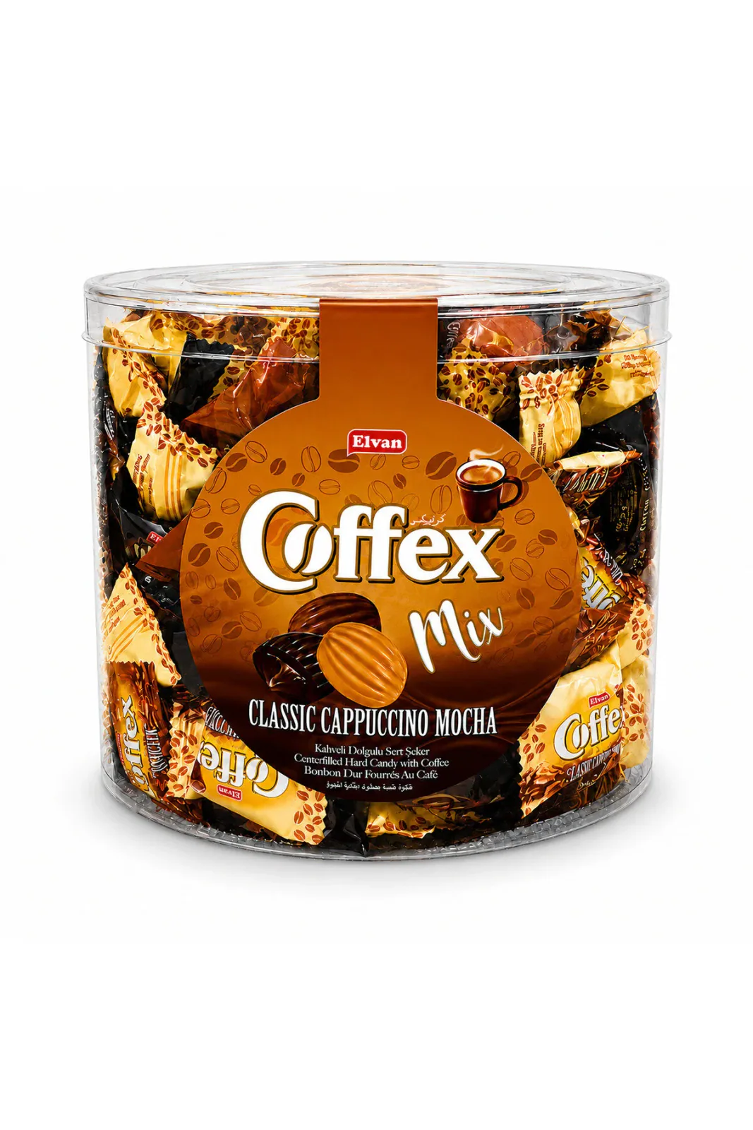 Coffex Mix Kahve-Cappuccino-Mocha 1000 Gr. Silindir Kutu