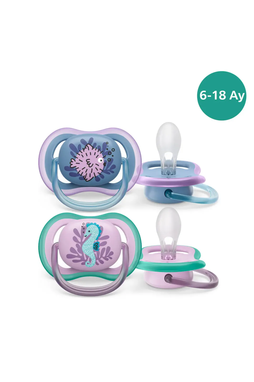 Ultra Air Emzik 6-18 Ay, 2'li Paket, Kız