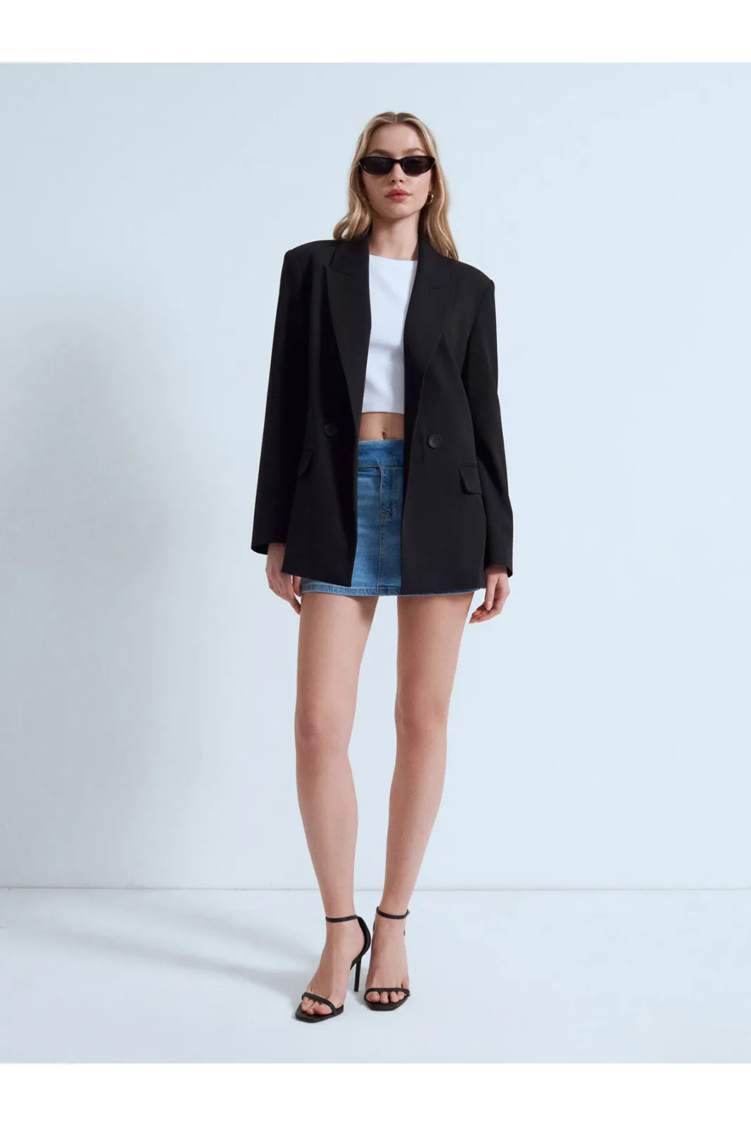 60801 Blazer Ceket - Siyah