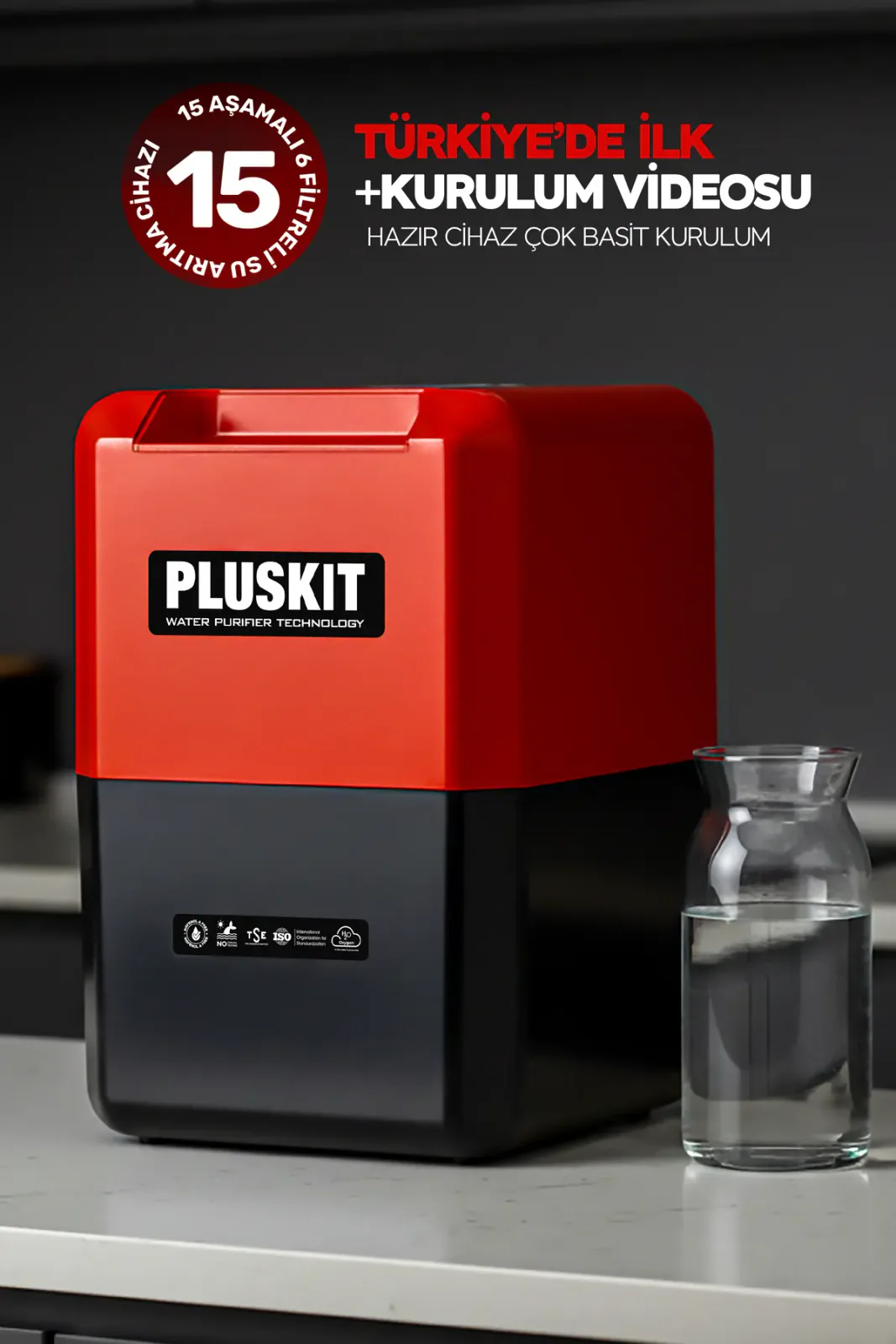 15 Aşamalı 80 Gpd Membranlı Su Arıtma Cihazı