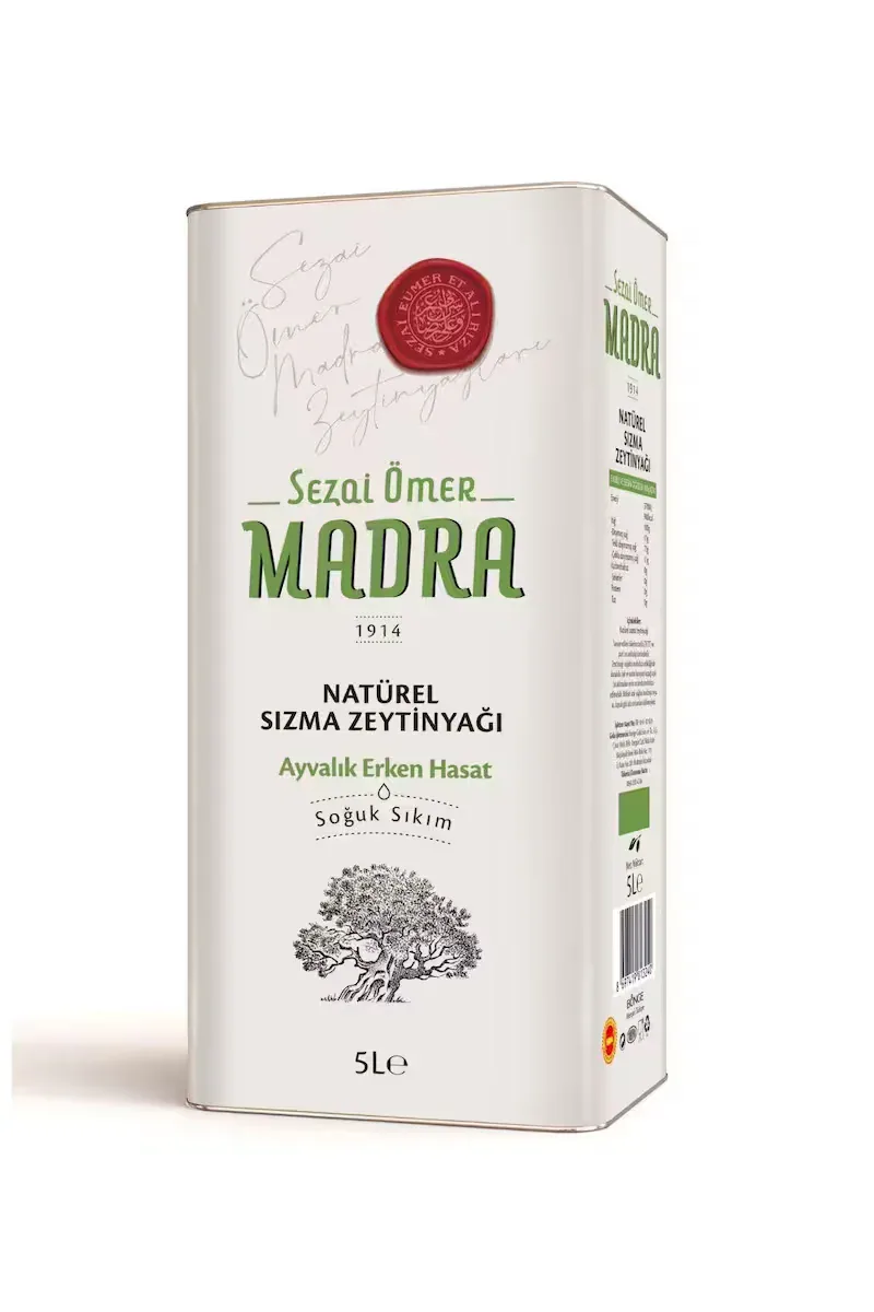 Sezai Ömer Madra 5 LT Erken Hasat Zeytinyağı