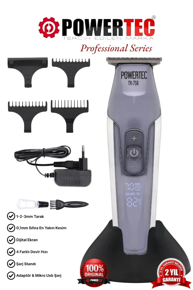 Powertec TR-758 Sakal Ense Tıraş Makinesi