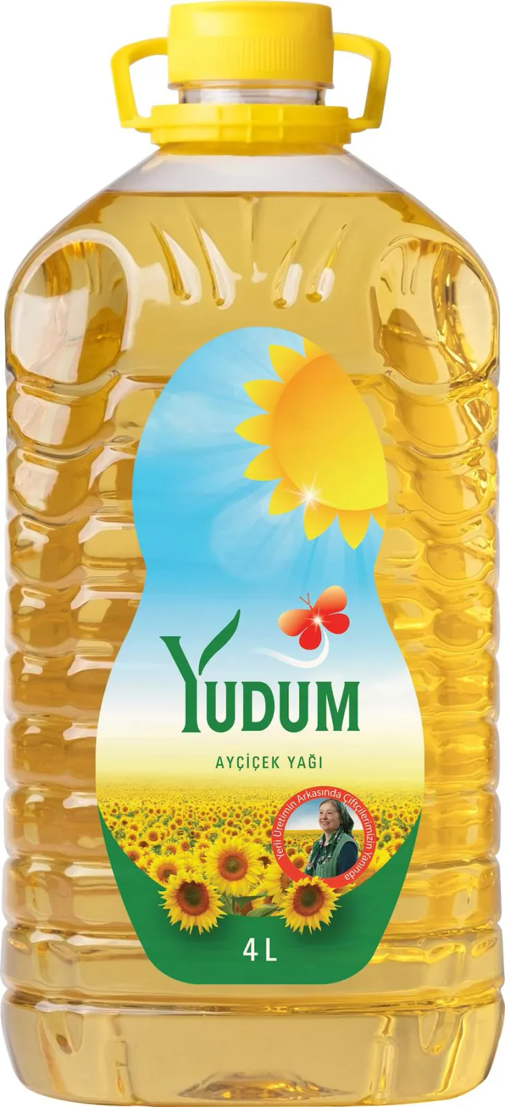 Yudum Rafine Ayçiçek Yağı 4 lt Dar Ağız Pet