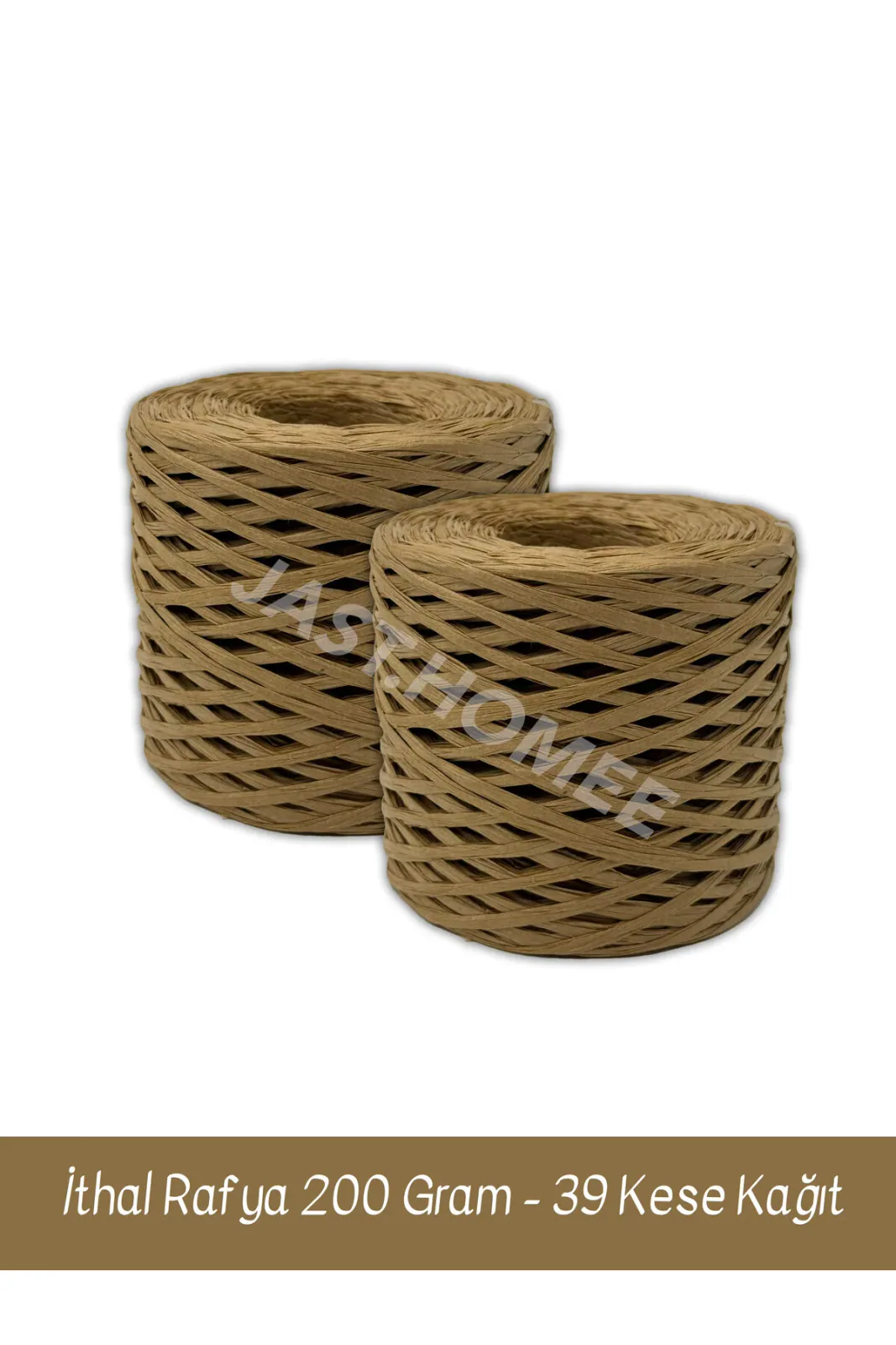 İthal Rafya Kağıt İp, 2'li Paket, 200 Gram